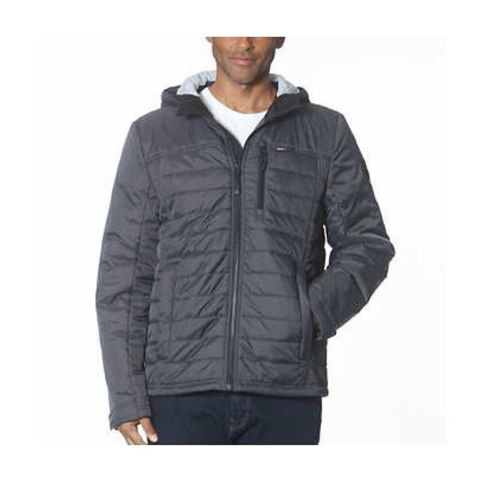 Gerry Quilted Puffer Jacket Gray Men's XXL Insulated NWT Jersey Knit Lining